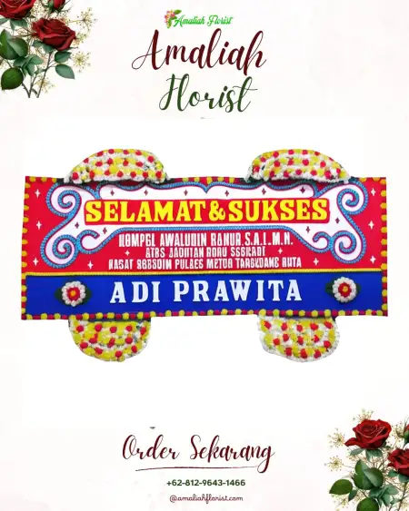 Papan Bunga Ucapan Selamat Jelobo